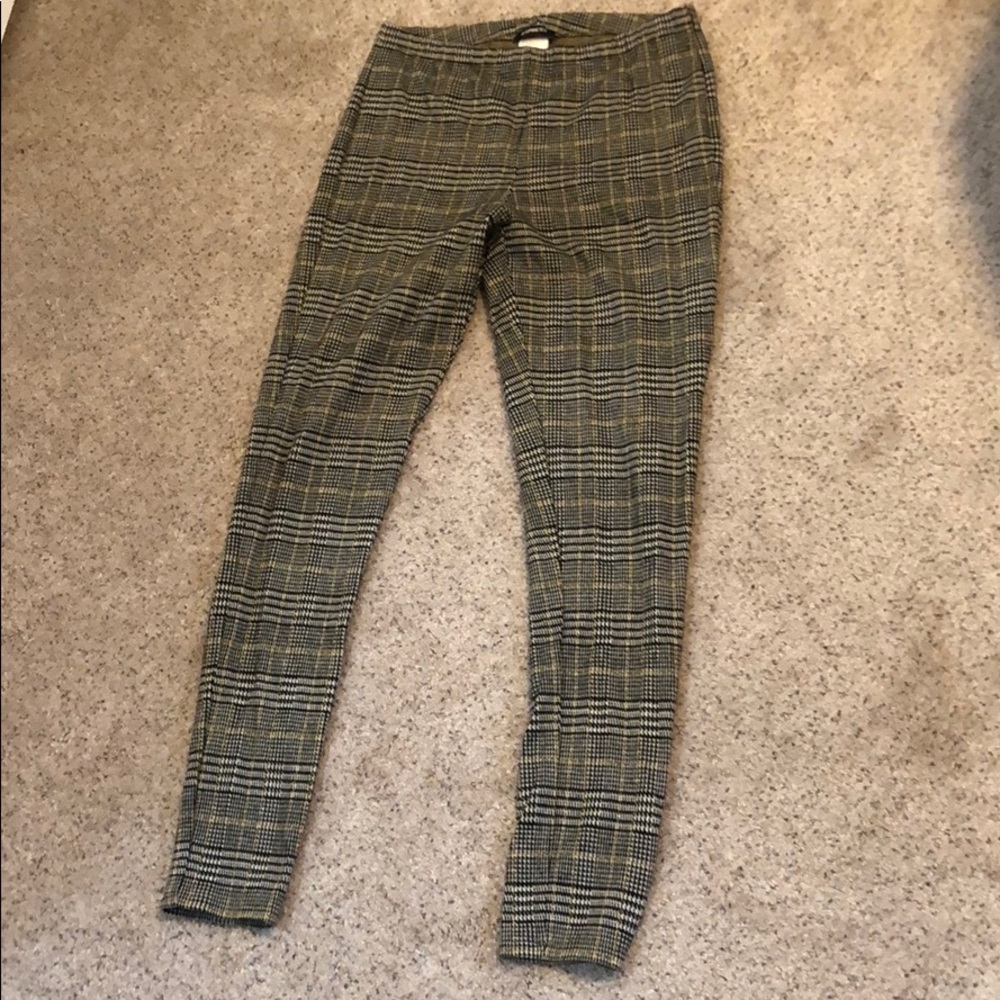 Express tartan plaid leggings/stretch pants